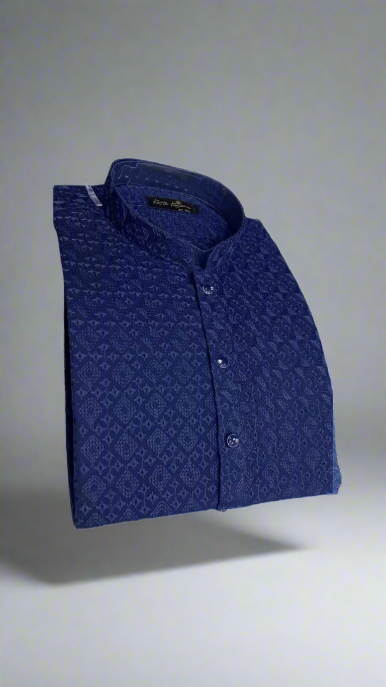 Navy Blue Chicken Kurta