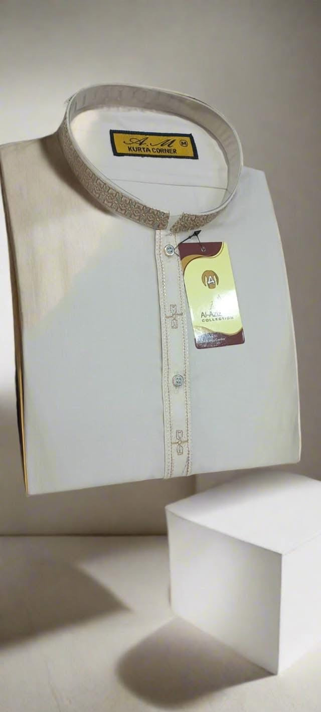 Cream Shalwar Kameez