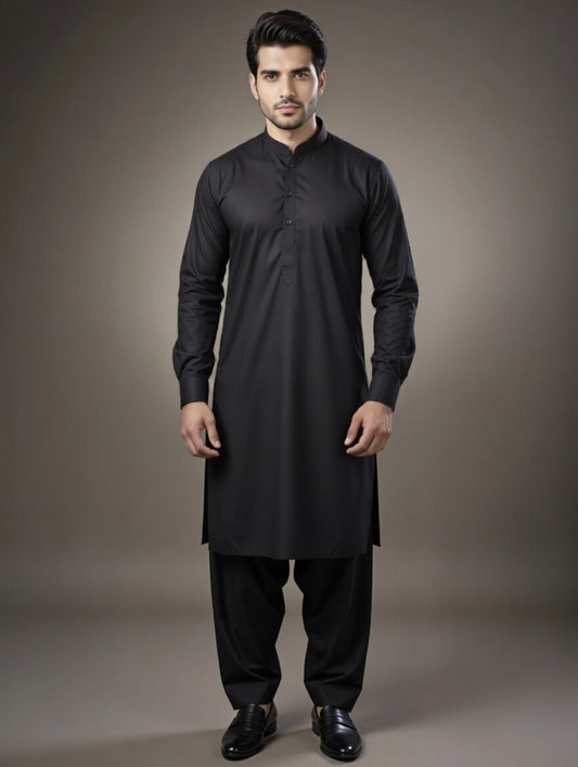 Gun Metal Grey Shalwar Kameez