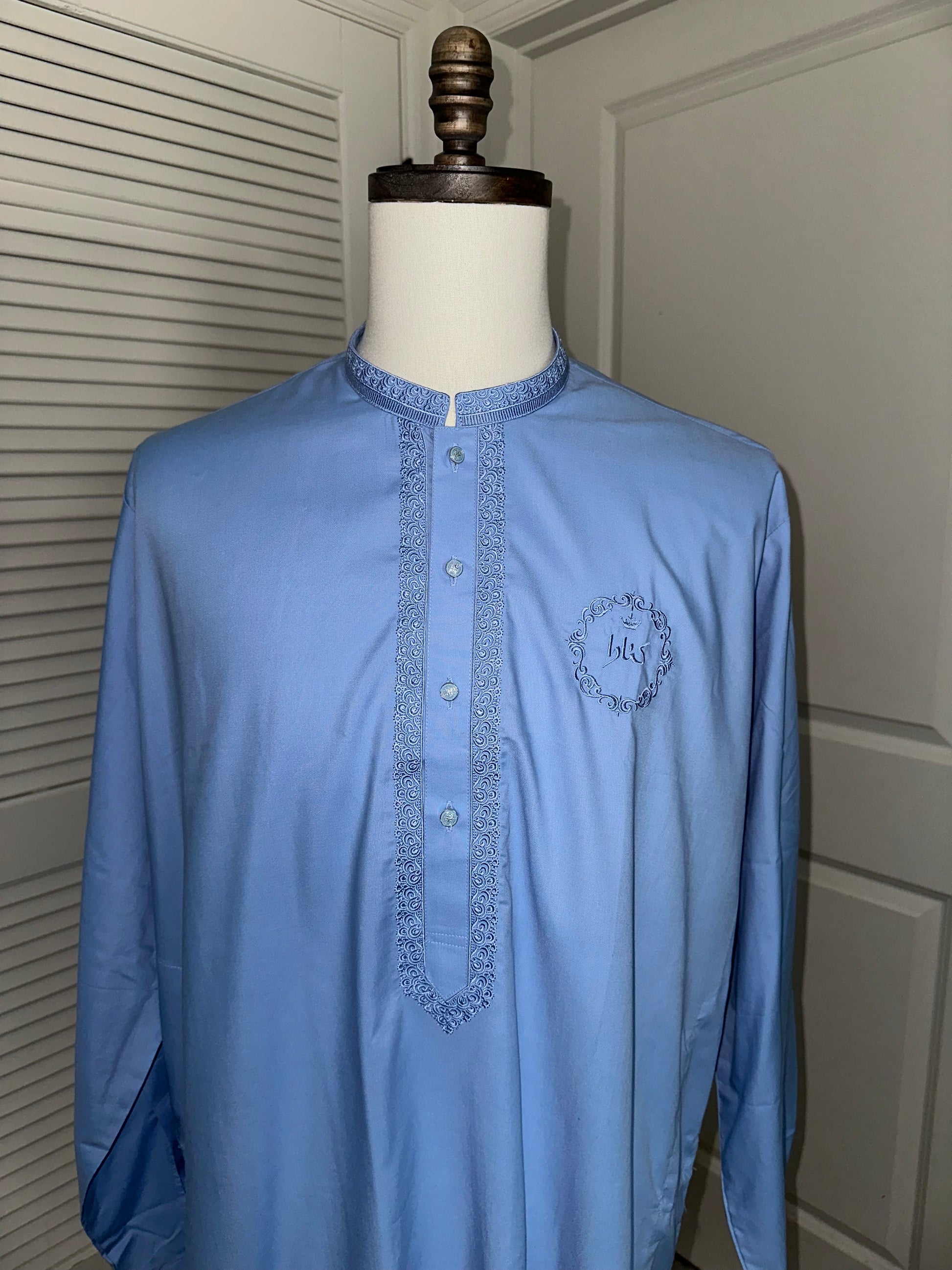 Sky Blue Kinara Shalwar Kameez
