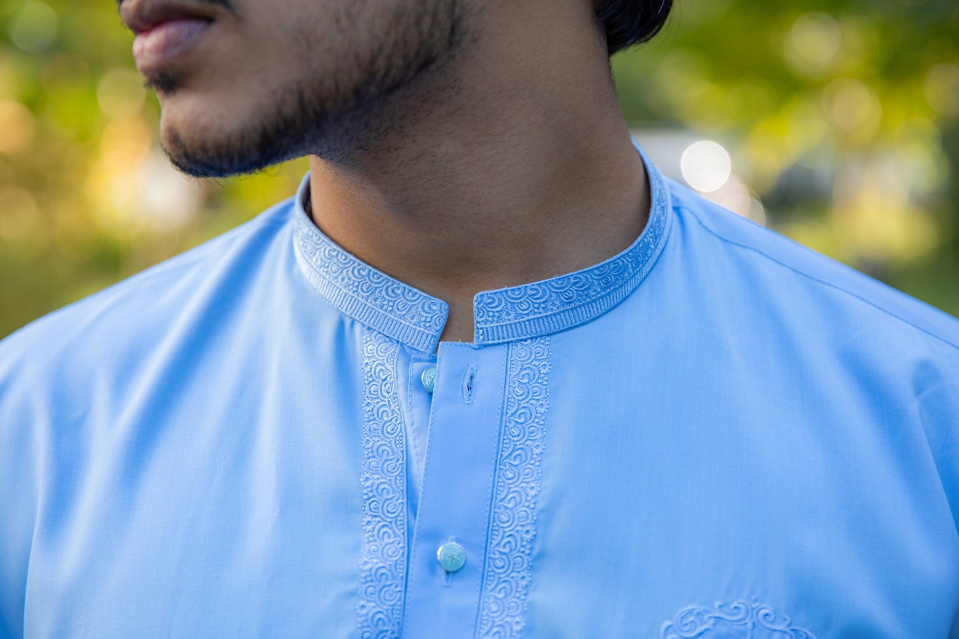 Sky Blue Kinara Shalwar Kameez