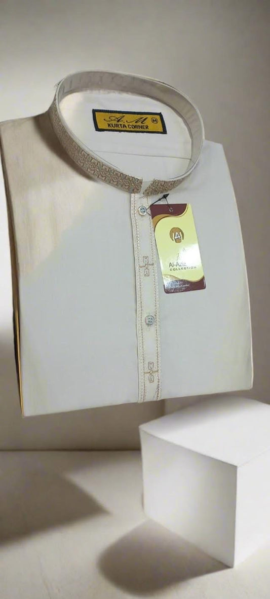 Cream Shalwar Kameez