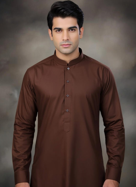 Brown Shalwar Kameez