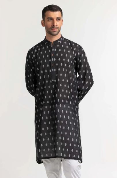 Black Printed Kurta