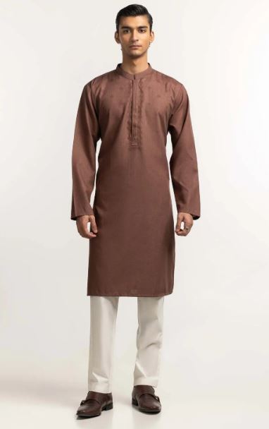 Brown Kurta - Gul Ahmed
