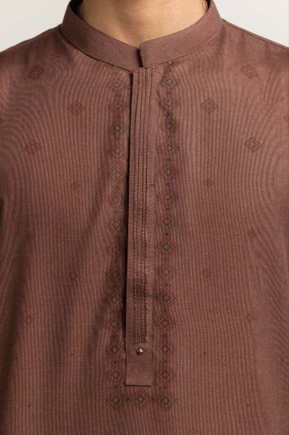 Brown Kurta - Gul Ahmed