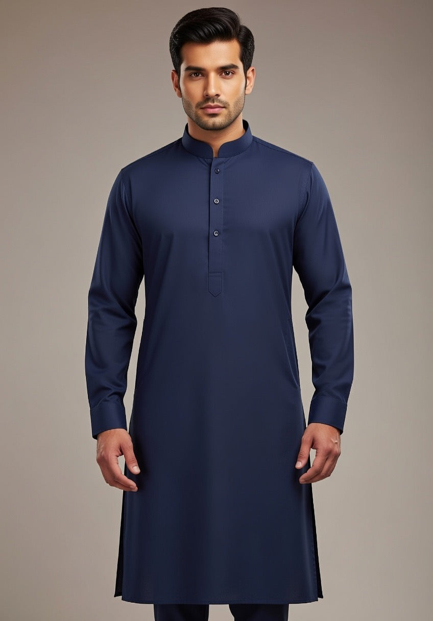 Navy Blue Shalwar Kameez