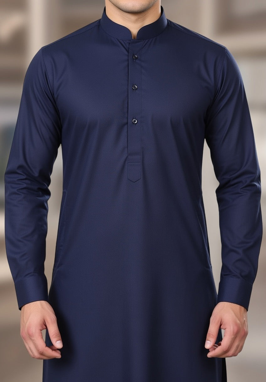 Navy Blue Shalwar Kameez
