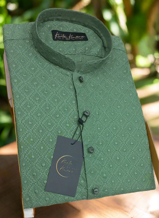 Sage Green Chicken Kari Suit