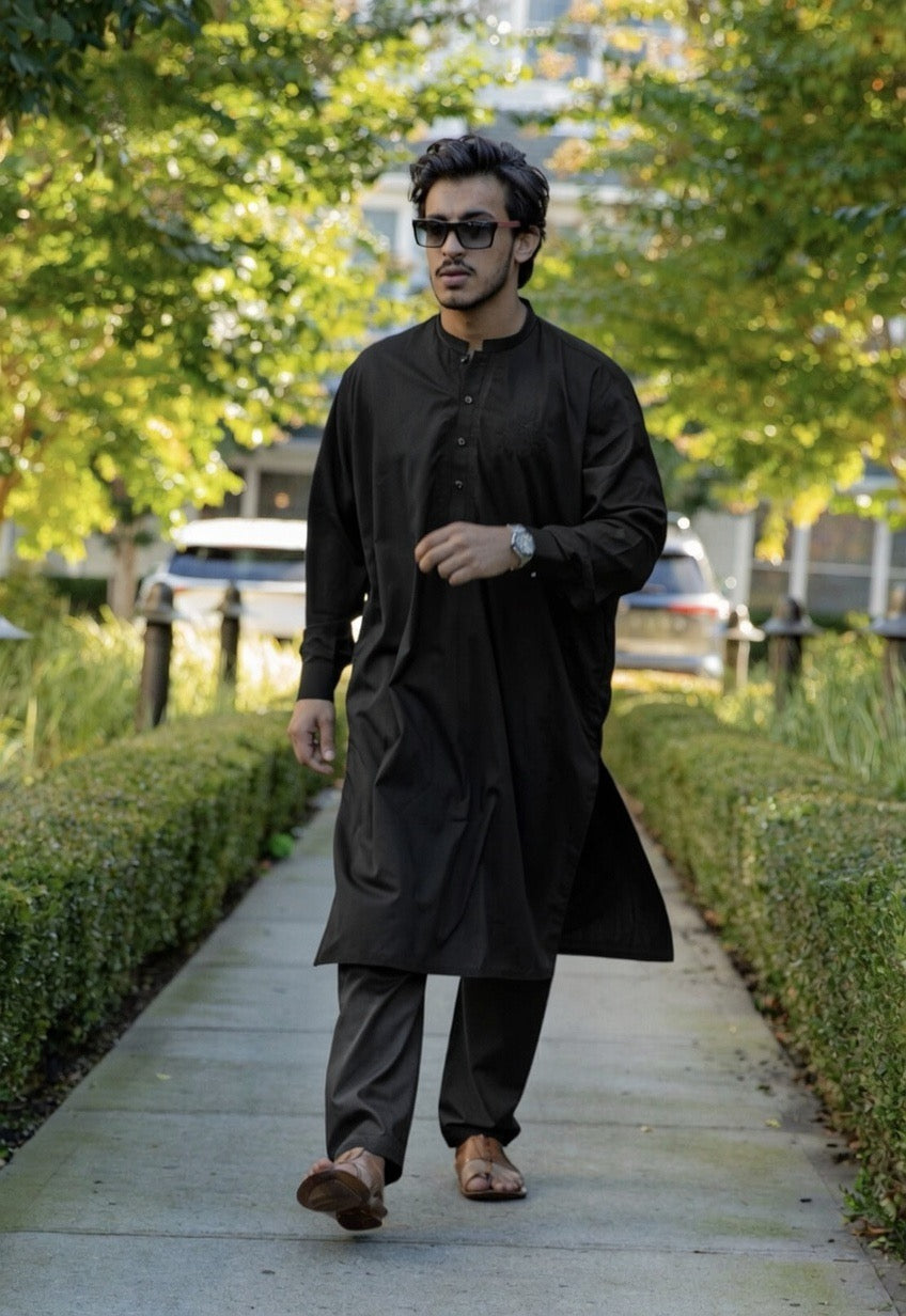 Black Kinara Shalwar Kameez