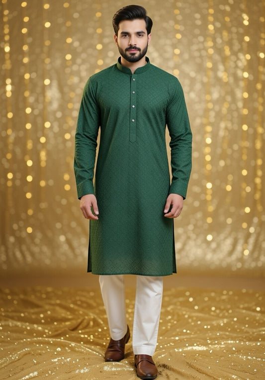 Emerald Green Kari Kurta