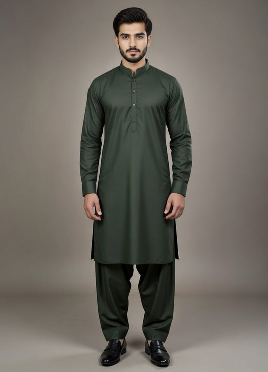 Emerald Green Shalwar Kameez