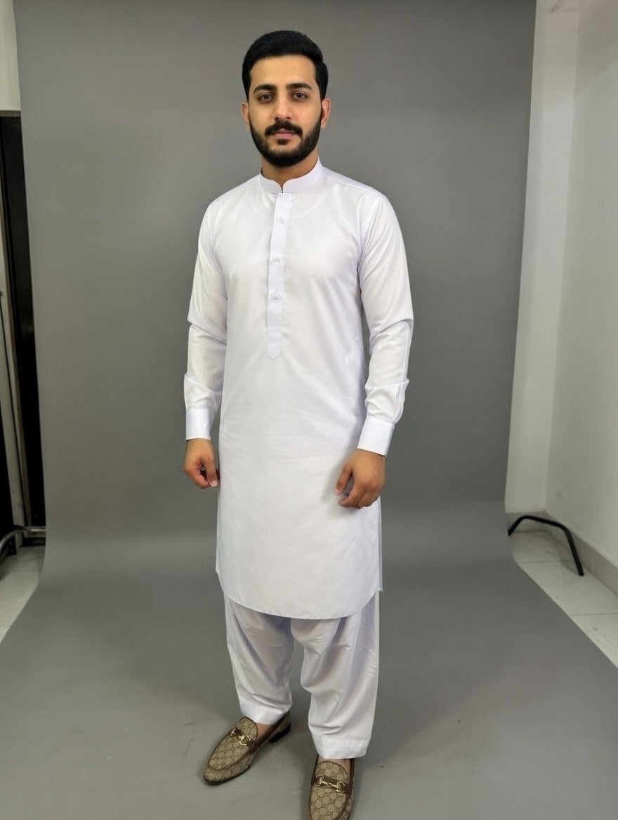 White shalwar kameez