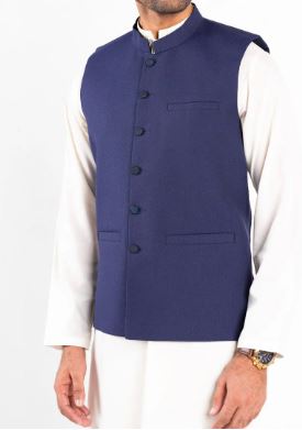 Navy Blue Waist Coat