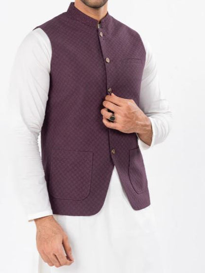 Maroon Waist Coat