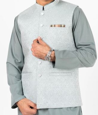 Sky Green Waist Coat