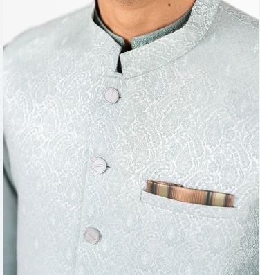 Sky Green Waist Coat